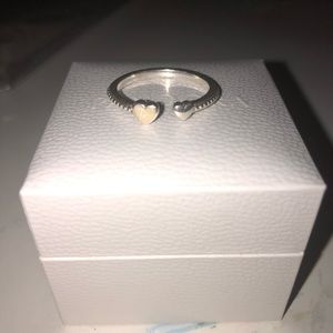 PANDORA HEARTS OF LOVE SILVER RING